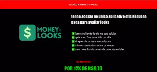 Sitio web fraudulento con la estafa "Money Looks” Shein
